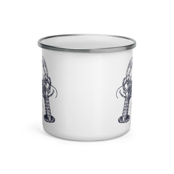 Nauti Love Lobster Enamel Mug