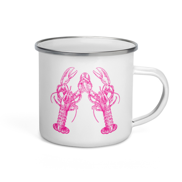 Lobster Love Enamel Mug