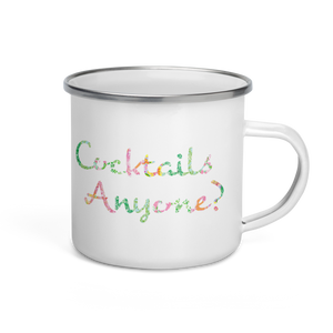 Cocktails Anyone? Enamel Mug