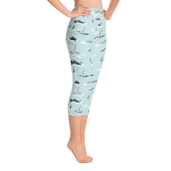 Hello Sailor! Yoga Capri Leggings