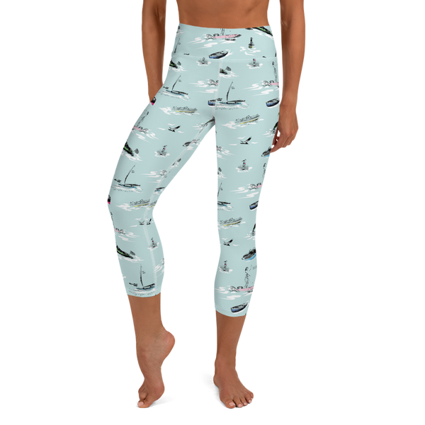 Hello Sailor! Yoga Capri Leggings