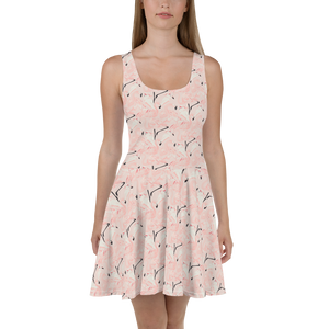 Happy Flamingo Skater Dress