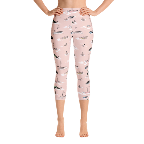 Hello Sailor! Yoga Capri Leggings