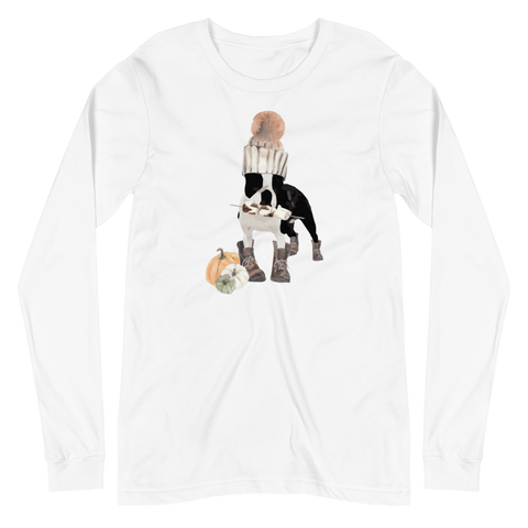 S'mores Anyone Boston Terrier Unisex Long Sleeve Tee