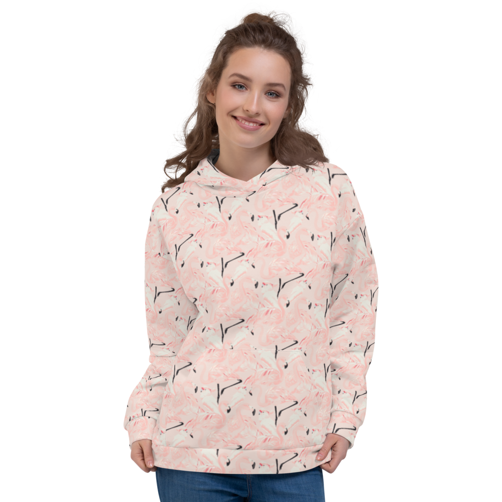 Happy Flamingo Unisex Hoodie
