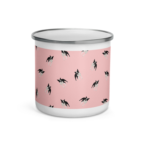 Boston Terrier Enamel Mug
