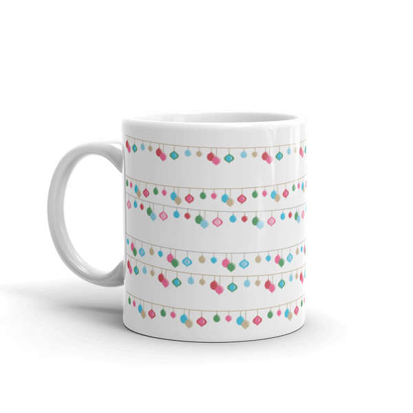 Holiday String Light Print Mug