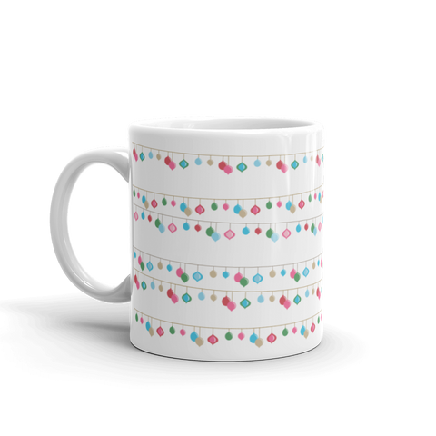 Holiday String Light Print Mug