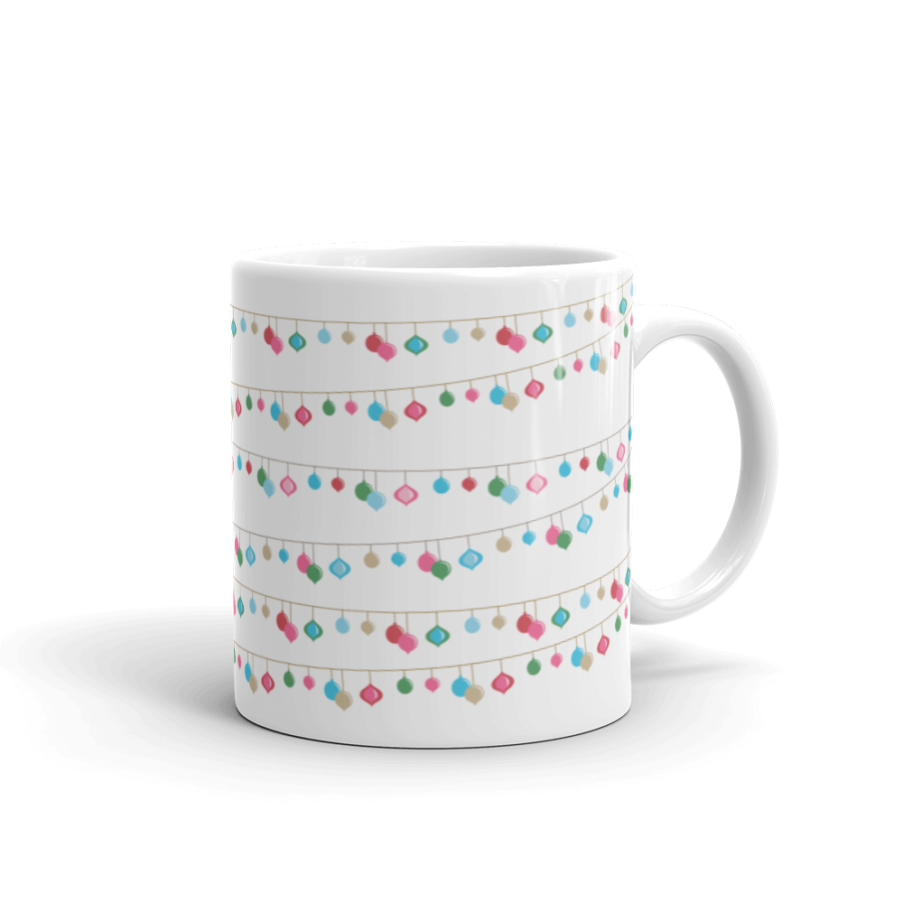 Holiday String Light Print Mug