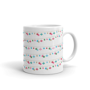 Holiday String Light Print Mug