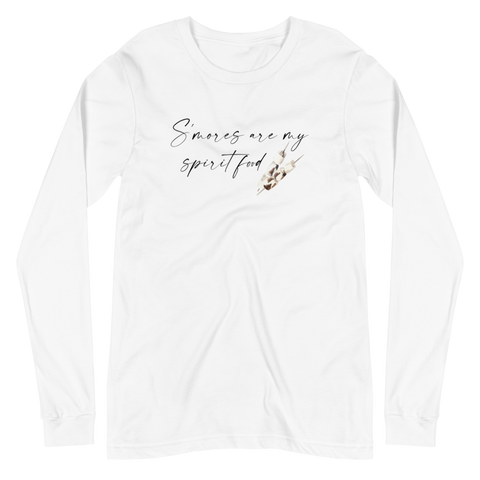 S'mores Are My Spirit Food Unisex Long Sleeve Tee