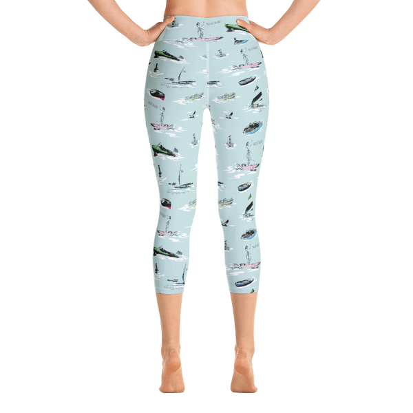 Hello Sailor! Yoga Capri Leggings