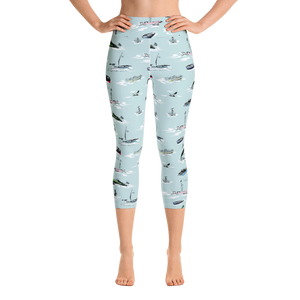Hello Sailor! Yoga Capri Leggings