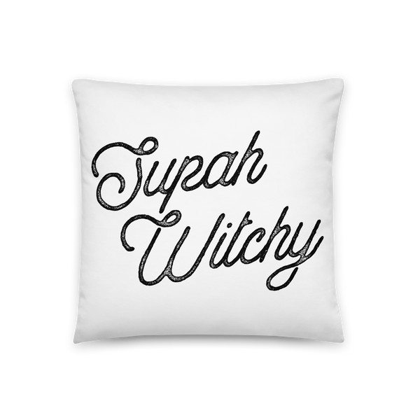 Supah Witchy Throw Pillow