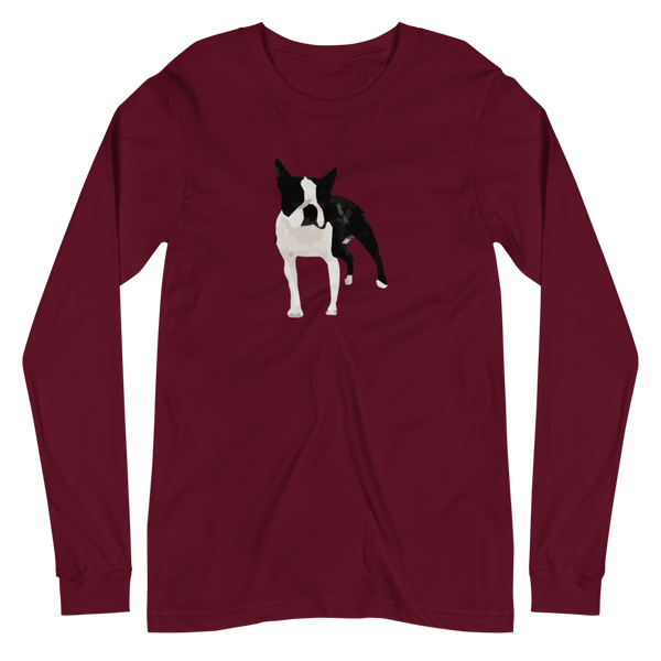 Boston Terrier Unisex Long Sleeve Tee