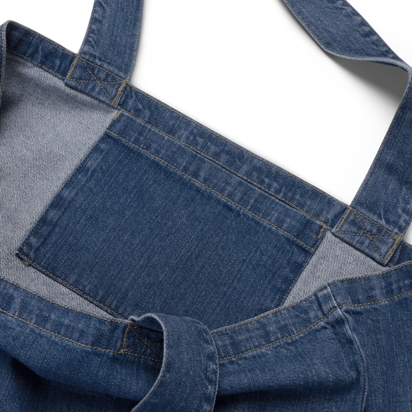 Nauti Love Lobster Organic denim tote bag