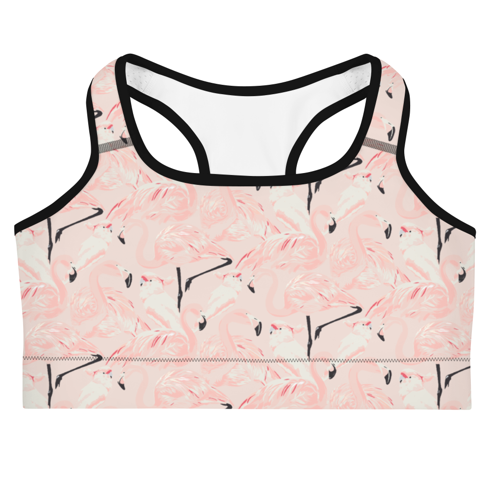 Happy Flamingo Sports Bra