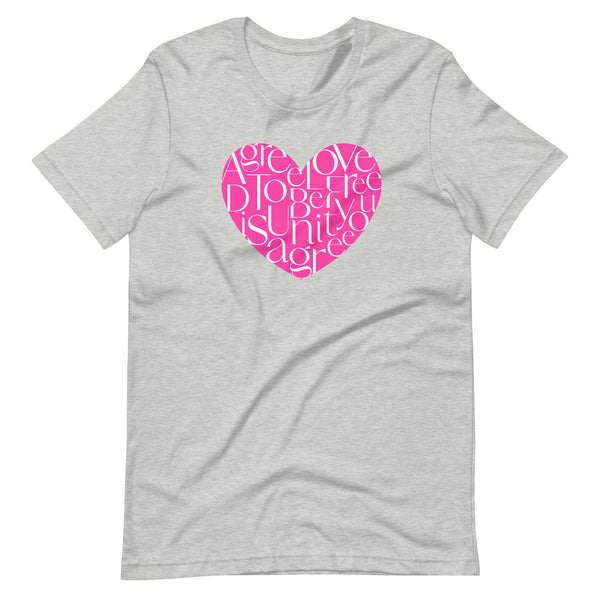 Agree To Disagree, Love, Unity, Be You, Be Free Short-Sleeve Unisex T-Shirt
