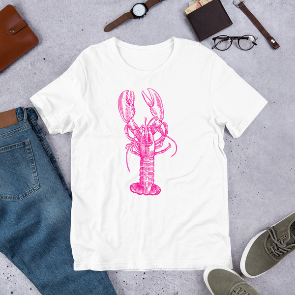 Pink Lobster Unisex t-shirt