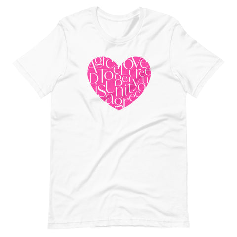Agree To Disagree, Love, Unity, Be You, Be Free Short-Sleeve Unisex T-Shirt